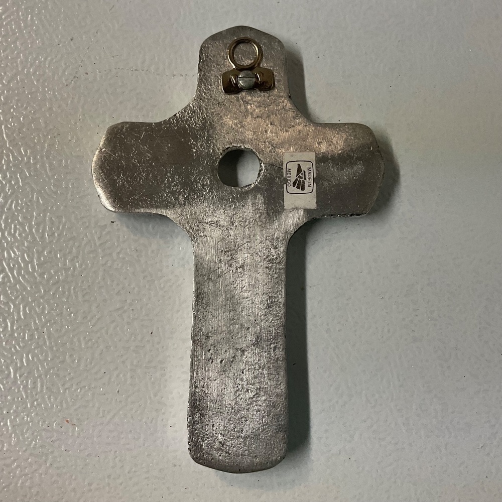 Decorative Aluminum Cross from Mexico - Picture 3 of 6